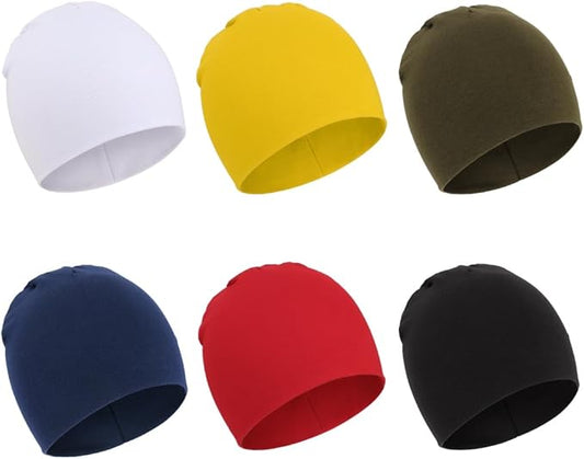 DRESHOW BQUBO 6 Pack Baby Hats for Boys Girls Unisex Baby Hat Soft Knit Cap Nursery Beanie for Newborn Infant Toddler Kid
