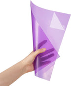 10-Pack A4 Colored PVC Flexible Plastic Sheets, 0.3mm Purple Transparent Film by GreatValueGreaterQuality