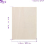 DMiotech 25 Pack 7.1 x 5 x 1/4 Inches 6mm Thick Wood Sheets Basswood Sheets - Image 3