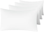 MINIPANDA White King Size Pillow Cases Set of 4 by Unknown