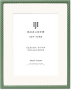 Isaac Jacobs 7x9 Green Metal Rope Border Picture Frame, Horizontal & Vertical - Image 2
