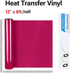 guangyintong Rose Red Heat Transfer Vinyl HTV Rolls - Image 2