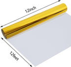 guangyintong Soft Metal Heat Transfer Vinyl Glossy Gold HTV Rolls, HTV Vinyl - Image 2