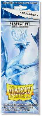 10 Packs Dragon Shield Sealable Inner Sleeve Clear Standard Size 100 ct Card - Image 2