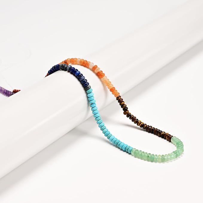 2x4mm Natural Rondelle Beads – Loose Gemstone Spacers - Image 4