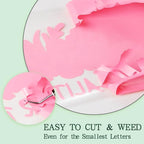 guangyintong Pink Heat Transfer Vinyl HTV Rolls, 2 Rolls 12" x 12ft Iron on - Image 4