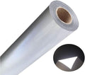 FUNKAKA Heat Transfer Vinyl Reflective Light Gray HTV Roll, Reflective HTV Vinyl by FUNKAKA