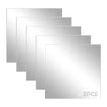 5 Pack 12x12 Inch Sliver Mirrored Acrylic Sheets, 1/8 in | Mirror Acrylic Sheet by KEJJNYER