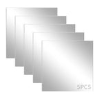 5 Pack 12x12 Inch Sliver Mirrored Acrylic Sheets, 1/8 in | Mirror Acrylic Sheet by KEJJNYER