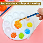 15 Pack Paint Tray Palettes for Kids, Plastic White Palettes for Students - Image 8