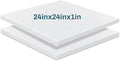 Frienda 2 Pack 1" x 24" x 24" Upholstery High Density Foam Cushion Replacement by Frienda