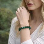 45pcs Round Loose Green Agate Beads - Image 6