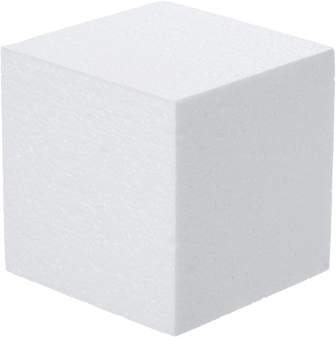 Crafare 4x4x4inch Square Foam Blocks 6 Pack Polystyrene Foam Cubes - Image 5