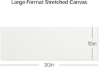 KINGART Stretched White Canvas Set – Panoramic Rectangle, 10x30 Inch, Triple - Image 4