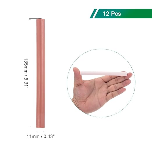 MECCANIXITY 12 Pcs Dark Red Cylinder Sealing Wax Stick Glue Gun Wax Seal Rod - Image 2