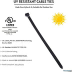 Kable Kontrol Cable Zip Ties Black 5000 Pcs 18 Inch, 50 Lbs Tensile Strength - Image 3