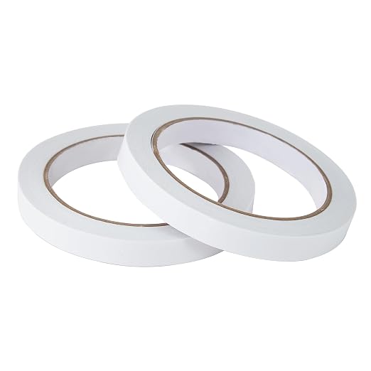 1/4" 4 Rolls Double Sided Adhesive Sticky Tape - Image 2
