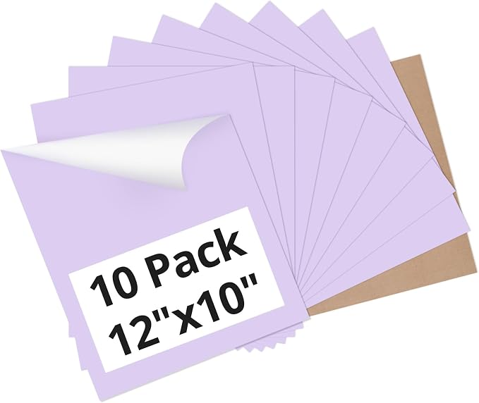 HTVRONT Light Purple Heat Transfer Vinyl Bundle, 10 Pack 12" x 10" | HTV Vinyl by HTVRONT