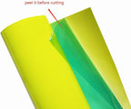 guangyintong Fluorescent Heat Transfer Vinyl Neon Yellow HTV Rolls, HTV Vinyl - Image 6