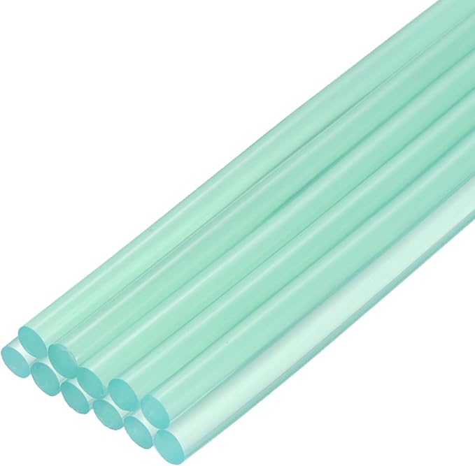 uxcell Mini Hot Glue Sticks for Glue Gun 7mm x 200mm Transparent Blue 12pcs by uxcell