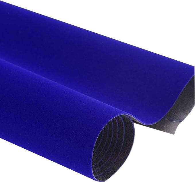 Self Adhesive Blue Velvet Flocking Liner - Image 2