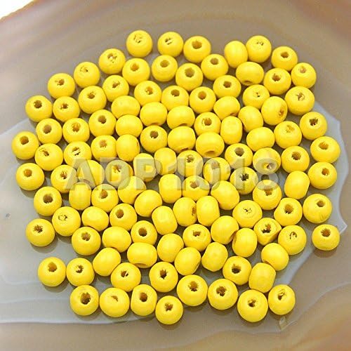 AD Beads Wood Spacer Loose Wooden Craft Beads Big Hole Beads Assorted - Image 2