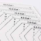 Quilting Ruler Set, 45 Degrees | 60 Degrees Ruler | Sewing Crafts Accessories - Image 5