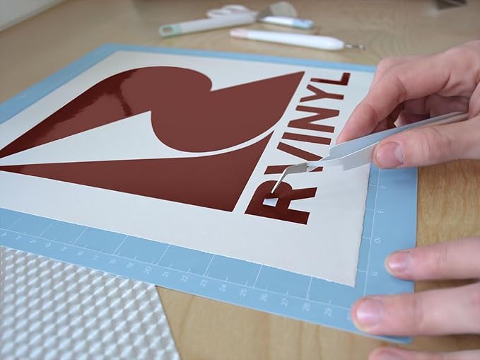 ORACAL 951 Red Brown Gloss Permanent Adhesive Vinyl Roll - Image 4