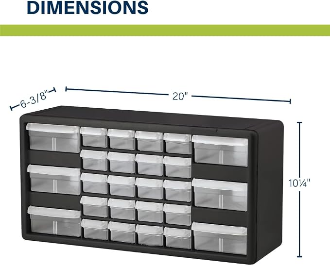Akro-Mils 26-Drawer Plastic Drawer Storage Cabinet - Image 3