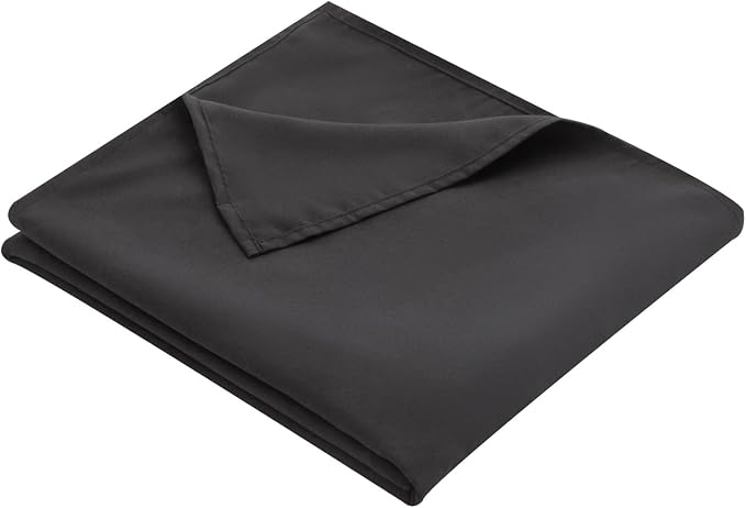 King Flat Sheet Only， 108x102Inch Black by Hotella
