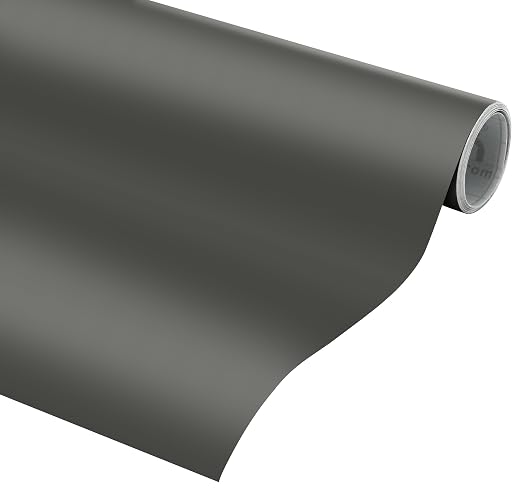 VViViD DECO65 Dark Grey Matte Permanent Adhesive Craft Vinyl - Image 5