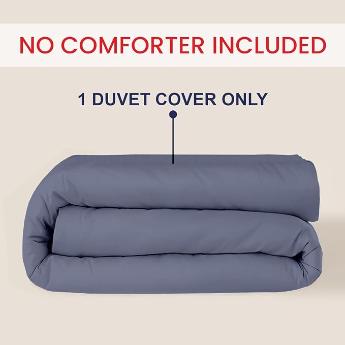 Kotton Culture 1 Pc Duvet Cover King Size-100% Egyptian Cotton 600 Thread Count - Image 2