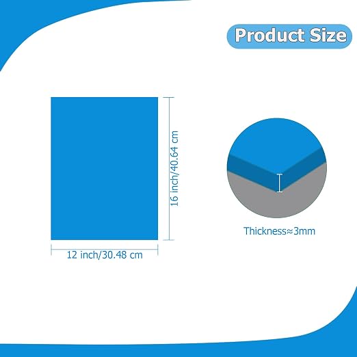 2 Pack 12'' x 16'' Opaque SkyBlue Acrylic Sheet, 3mm Thick Acrylic Plastic - Image 2