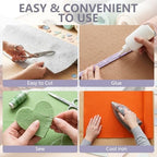 Ice White Felt Fabric 36'' X 36'', 1.4mm Large Felt Sheets Soft Durable Crafts - Image 5