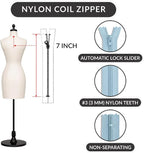 7 inch #3 Non-Separating Nylon Coil Zipper - Image 2
