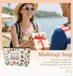 Geology Gifts for Women Rock Lover Makeup Bag for Girls Rocksy Geologist Travel - Image 5