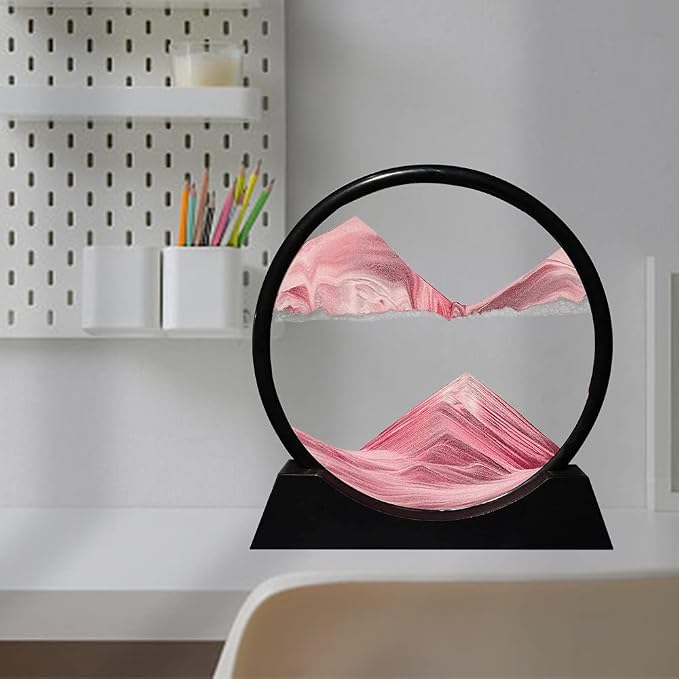 Aoderun Moving Sand Art Picture Round Glass 3D Deep Sea Sandscape in Motion - Image 3