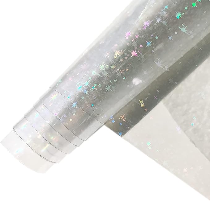 Iridescent Clear Film Laser Mirror Rainbow Transparent PVC Waterproof Vinyl - Image 3