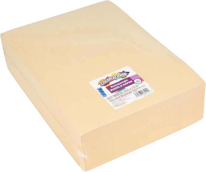 Colorations Heavyweight Manila Paper, 50 lb, 500 Sheets | School & Art Supplies - Image 5