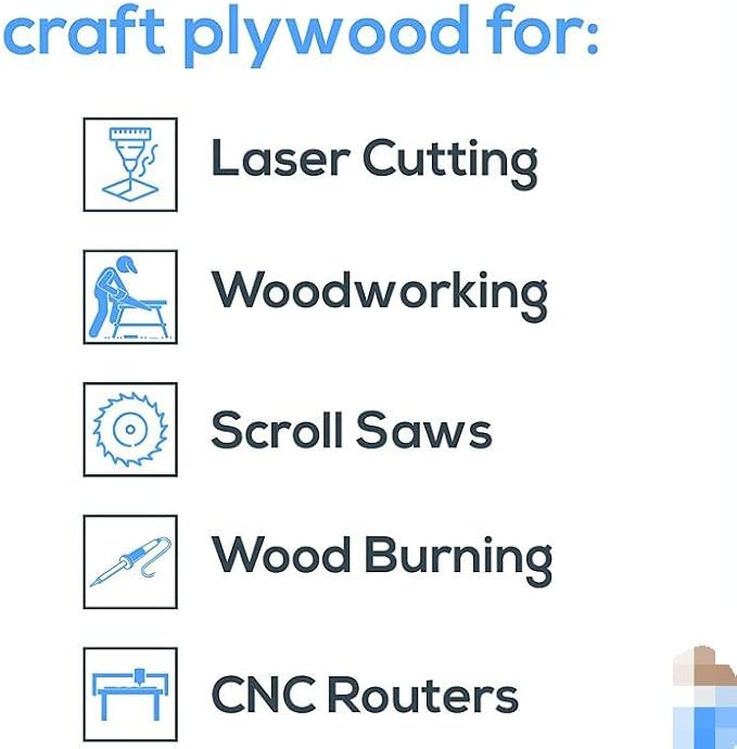 Plywood 12Pcs, 2MM 1/8" x 12" x 20" Inch, School Projects and DIY Projects - Image 5