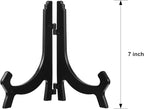 HESTYA 6 Pack 7 Inch Black Acrylic Easel Stand, Display Stand, Plate Holder - Image 2