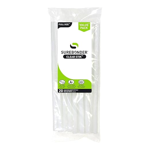 Surebonder Full Size Hot Glue Sticks Long, 10-Inch x 0.43-Inch by Surebonder
