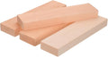 MECCANIXITY 4Pcs Basswood Carving Block, 0.8"x2"x8" Square Wooden Dowels Blocks by MECCANIXITY