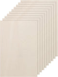 DMiotech 12 Pack 6 x 4 x 1/13 Inches 2mm Thick Wood Sheets Basswood Sheets by DMiotech