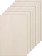 DMiotech 12 Pack 6 x 4 x 1/13 Inches 2mm Thick Wood Sheets Basswood Sheets by DMiotech