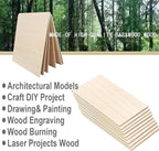 5 Pack 12"x12"x1/8 Basswood Sheets - Image 2