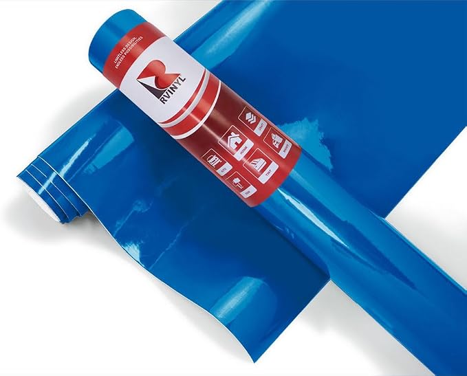 3M 7125 Scotchcal Thick Graphic Cast Film in Intense Blue 47-12" x 5ft by Rvinyl