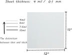 BANLTRE 15 Pieces 4 mil Transparency Blank Template Material Stencils Mylar - Image 2