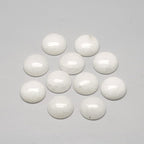 FASHEWELRY 50Pcs Natural White Jade Cabochons Flat Back Gemstone Cabochons Half by FASHEWELRY