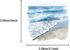 50 Pcs Clear Transparent Ocean Beach Trip Stickers - Image 2